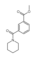 3-(piperidine-1-carbonyl)benzoic acid methyl ester Structure