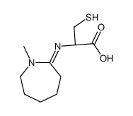 (2R)-2-[(1-methylazepan-2-ylidene)amino]-3-sulfanylpropanoic acid Structure