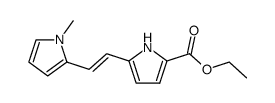 5-<2-(1-methyl-1H-pyrrol-2-yl)ethenyl>-1H-pyrrole-2-carboxylic acid, ethyl ester Structure