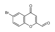 6-bromo-4-oxochromene-2-carbaldehyde结构式