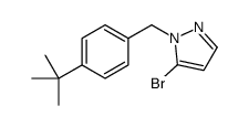 5-bromo-1-[(4-tert-butylphenyl)methyl]pyrazole结构式