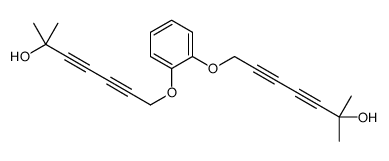 7-[2-(6-hydroxy-6-methylhepta-2,4-diynoxy)phenoxy]-2-methylhepta-3,5-diyn-2-ol结构式