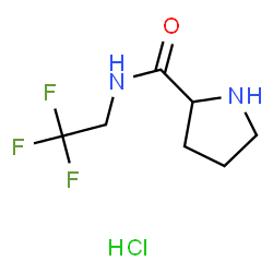 N-(2,2,2-trifluoroethyl)pyrrolidine-2-carboxamide hydrochloride Structure