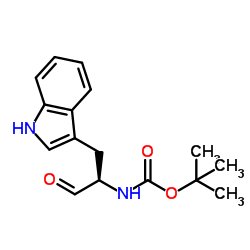 N-α-tert-Butoxycarbonyl-D-tryptophan Structure