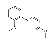 methyl (Z)-3-[(2-methoxyphenyl)amino]but-2-enoate Structure