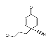 1-(3-chloropropyl)-4-oxocyclohexa-2,5-diene-1-carbonitrile Structure