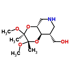 (2S,3S,4aR,8R,8aR)-Octahydro-2,3-dimethoxy-2,3-dimethyl-1,4-dioxino[2,3-c]pyridine-8-Methanol structure