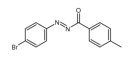 (4-bromo-phenyl)-p-toluoyl-diazene结构式