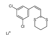 Lithium, [2-[2-(3,5-dichlorophenyl)ethenyl]-1,3-dithian-2-yl] Structure