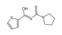 N-(pyrrolidine-1-carbothioyl)thiophene-2-carboxamide结构式