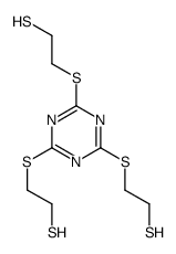 2-[[4,6-bis(2-sulfanylethylsulfanyl)-1,3,5-triazin-2-yl]sulfanyl]ethanethiol Structure