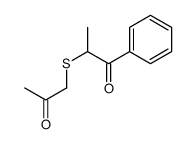 2-(2-oxopropylsulfanyl)-1-phenylpropan-1-one Structure