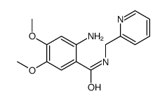2-amino-4,5-dimethoxy-N-(pyridin-2-ylmethyl)benzamide结构式