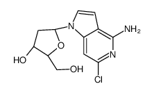2-chloro-2'-deoxy-3,7-dideazaadenosine结构式