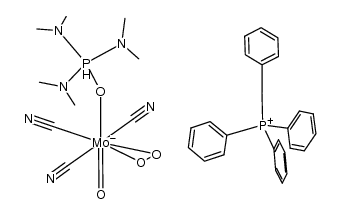 benzyltriphenylphosphonium (Mo(O)O2(CN)3) hexamethylphosphoramide Structure