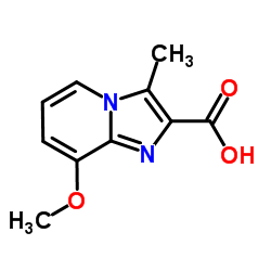 8-Methoxy-3-methylimidazo[1,2-a]pyridine-2-carboxylic acid结构式