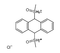 9,10-bis(dimethylsulfinio)-9,10-dihydroanthracene dichloride Structure