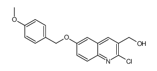 {2-Chloro-6-[(4-methoxybenzyl)oxy]-3-quinolinyl}methanol Structure