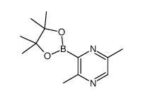 2,5-dimethyl-3-(4,4,5,5-tetramethyl-1,3,2-dioxaborolan-2-yl)pyrazine结构式