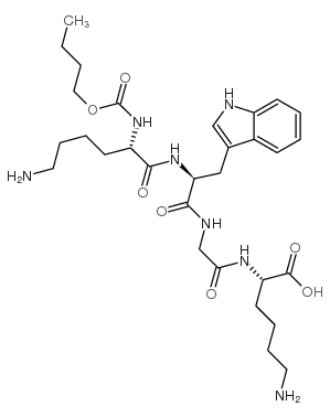 butyloxycarbonyl-lysinyl-tryptophyl-glycyl-lysine Structure