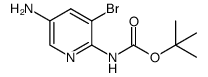 (5-amino-3-bromo-pyridin-2-yl)-carbamic acid tert-butyl ester结构式