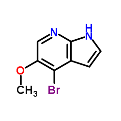 4-bromo-5-methoxy-1H-pyrrolo[2,3-b]pyridine Structure