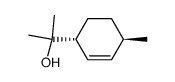 (+)-(1R:4R)-trans-Δ2-p-Menthen-8-ol结构式