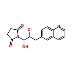 1-[2-Chloro-1-hydroxy-3-(6-quinolinyl)propyl]-2,5-pyrrolidinedione Structure