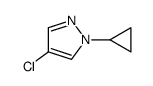 4-CHLORO-1-CYCLOPROPYL-1H-PYRAZOLE Structure