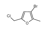 4-bromo-5-methyl-2-chloromethylfuran结构式