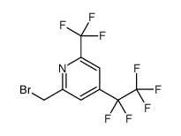 2-(Bromomethyl)-4-(pentafluoroethyl)-6-(trifluoromethyl)pyridine结构式