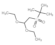 2-(2,2-diethoxyethylsulfonyl)-2-methylpropane结构式