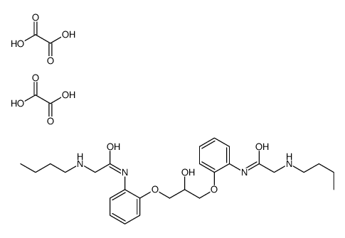 2-(butylamino)-N-[2-[3-[2-[[2-(butylamino)acetyl]amino]phenoxy]-2-hydroxypropoxy]phenyl]acetamide,oxalic acid结构式