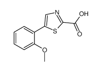 5-(2-Methoxy-phenyl)-thiazole-2-carboxylic acid结构式