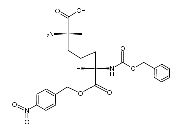 O1-p-nitrobenzyl-N2-benzyloxycarbonyl-L-2,6-diaminopimelic acid Structure