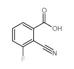 2-Cyano-3-fluorobenzoic acid Structure