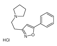 5-phenyl-3-(2-pyrrolidin-1-ium-1-ylethyl)-1,2-oxazole,chloride Structure