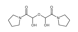 2,2'-oxybis(2-hydroxy-1-(pyrrolidin-1-yl)ethanone)结构式