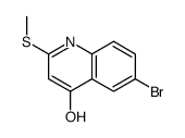 6-bromo-2-methylsulfanyl-1H-quinolin-4-one结构式