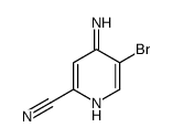 4-amino-5-bromopyridine-2-carbonitrile结构式