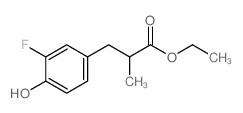Ethyl 3-(3-fluoro-4-hydroxyphenyl)-2-methylpropanoate structure