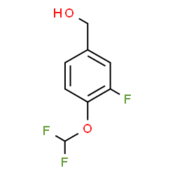 (4-(difluoromethoxy)-3-fluorophenyl)methanol structure