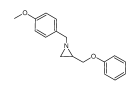 1-[(4-methoxyphenyl)methyl]-2-(phenoxymethyl)aziridine结构式