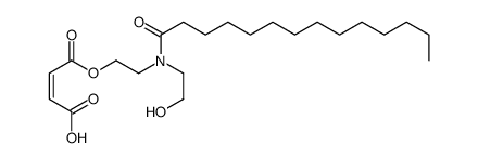 (E)-4-[2-[2-hydroxyethyl(tetradecanoyl)amino]ethoxy]-4-oxobut-2-enoic acid结构式