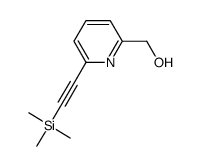 (6-((trimethylsilyl)ethynyl)pyridin-2-yl)methanol Structure