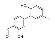 4-(5-fluoro-2-hydroxyphenyl)-2-hydroxybenzaldehyde结构式