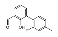 3-(2-fluoro-4-methylphenyl)-2-hydroxybenzaldehyde结构式