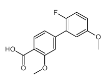 4-(2-fluoro-5-methoxyphenyl)-2-methoxybenzoic acid Structure