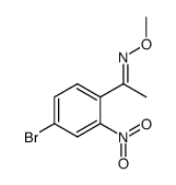 (E)-1-(4-bromo-2-nitrophenyl)ethanone O-methyl oxime Structure