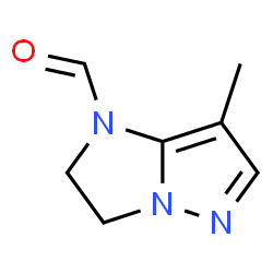 1H-Imidazo[1,2-b]pyrazole-1-carboxaldehyde, 2,3-dihydro-7-methyl- (9CI) Structure